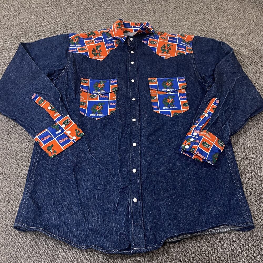 Vintage Florida Gators Shirt Mens Large NCAA College Football 90s